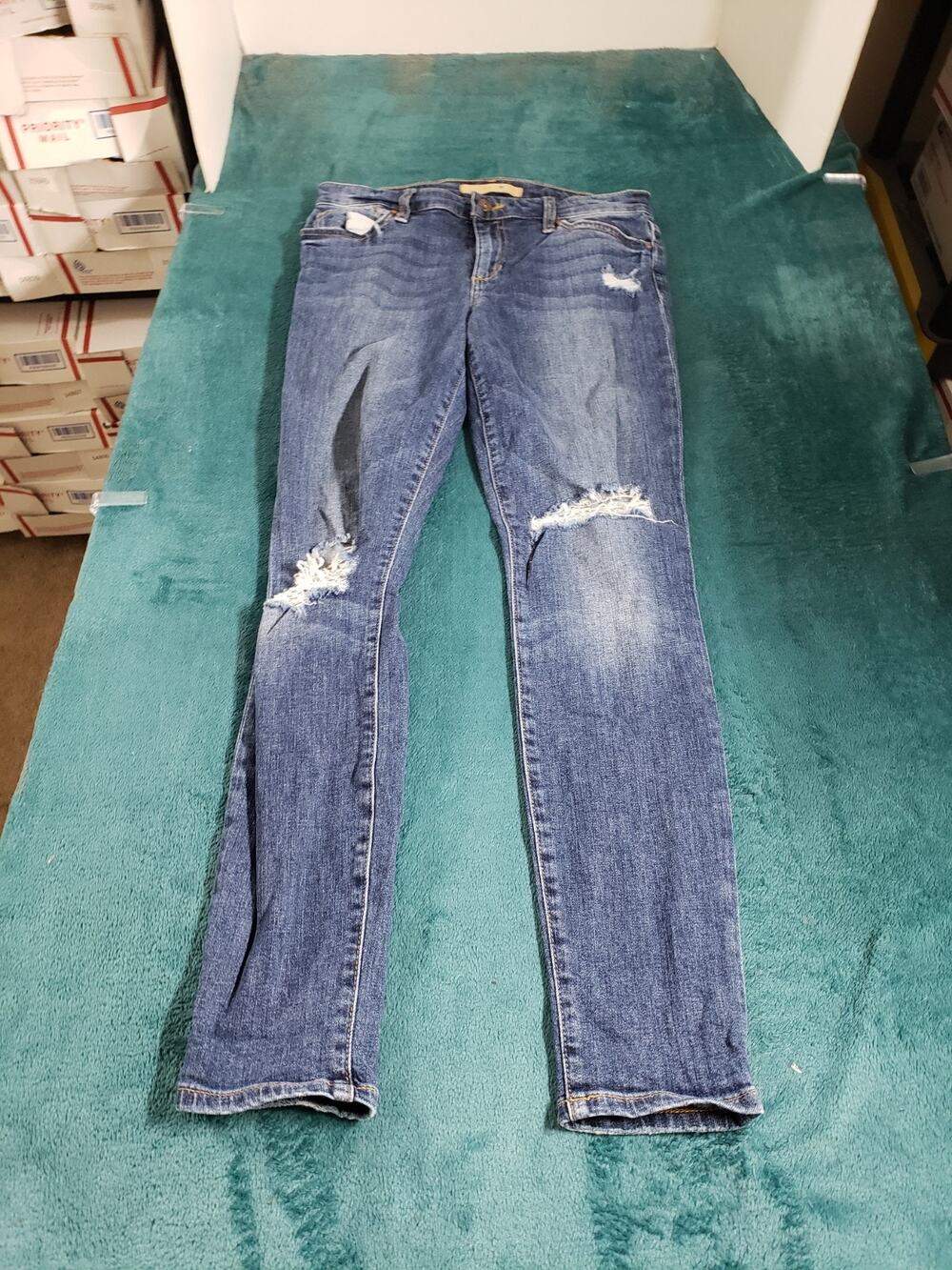 Joes Jeans Size 28 Womens Blue Denim Pants Stretch Ladies Mid Rise Skinny Ankle